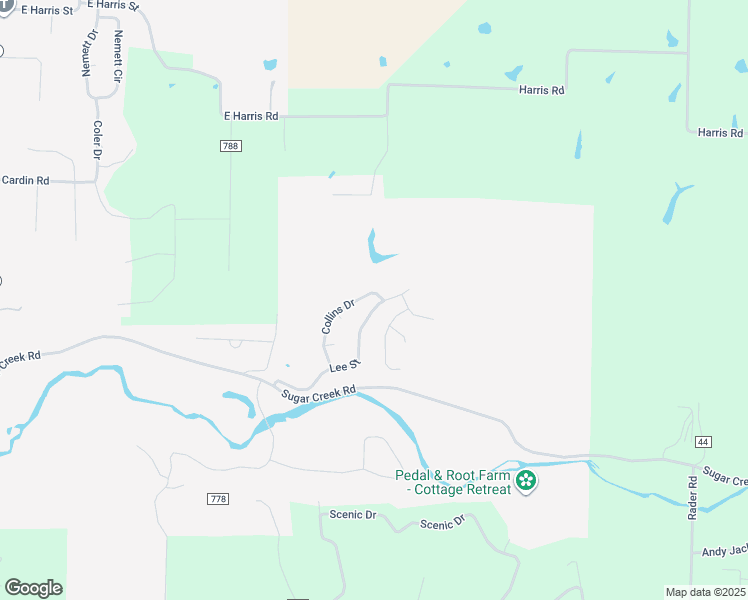 map of restaurants, bars, coffee shops, grocery stores, and more near 1460 Lee Street in Pea Ridge