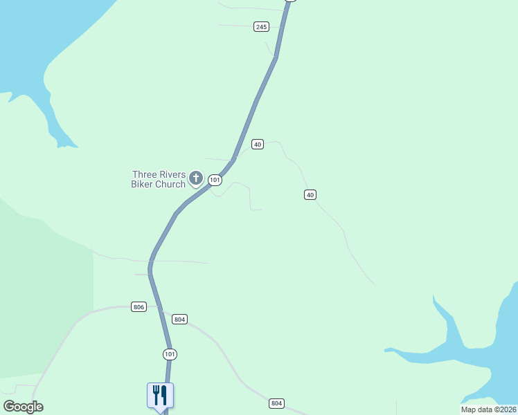 map of restaurants, bars, coffee shops, grocery stores, and more near 80 County Road 40 in Gamaliel