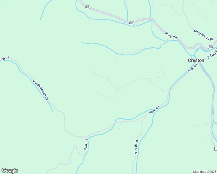 map of restaurants, bars, coffee shops, grocery stores, and more near 633 Trivette Hollow Road in Creston