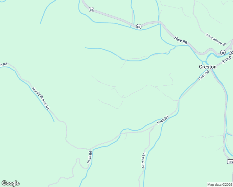 map of restaurants, bars, coffee shops, grocery stores, and more near 633 Trivette Hollow Road in Creston