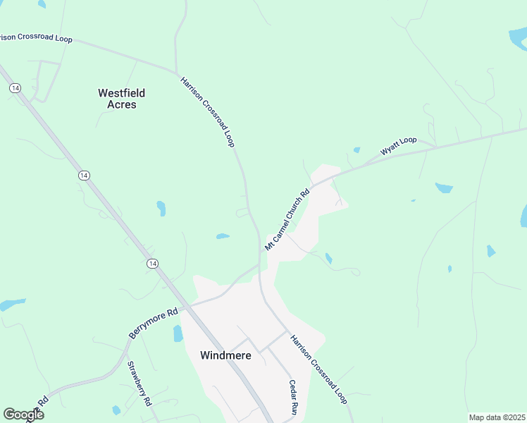 map of restaurants, bars, coffee shops, grocery stores, and more near 1481 Harrison Crossroad Loop in Reidsville
