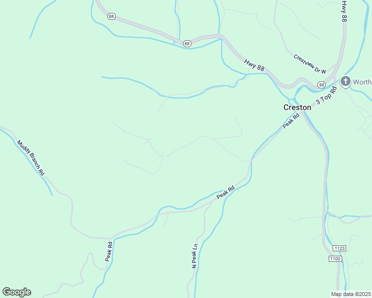 map of restaurants, bars, coffee shops, grocery stores, and more near 477 Trivette Hollow Road in Creston