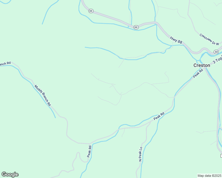 map of restaurants, bars, coffee shops, grocery stores, and more near 633 Trivette Hollow Road in Creston