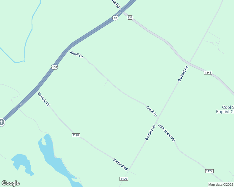 map of restaurants, bars, coffee shops, grocery stores, and more near Small Lane in Gates County