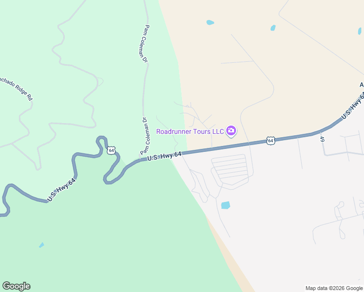 map of restaurants, bars, coffee shops, grocery stores, and more near 26 Pine Tree Road in Angel Fire