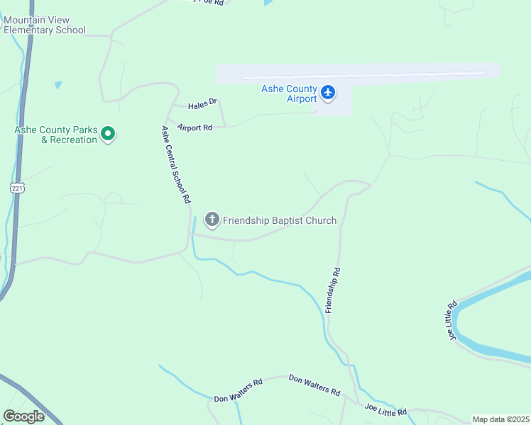 map of restaurants, bars, coffee shops, grocery stores, and more near 1016 Friendship Baptist Church Road in Jefferson