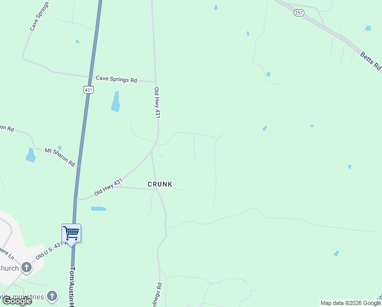 map of restaurants, bars, coffee shops, grocery stores, and more near 1024 Chickasaw Trail in Greenbrier