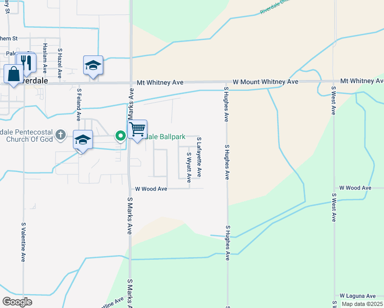 map of restaurants, bars, coffee shops, grocery stores, and more near 21326 South Wyatt Avenue in Riverdale