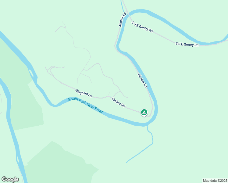 map of restaurants, bars, coffee shops, grocery stores, and more near 1598 Absher Road in Laurel Springs