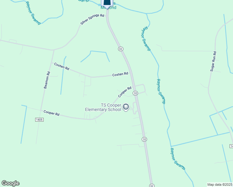 map of restaurants, bars, coffee shops, grocery stores, and more near 21 Cooper Road in Sunbury