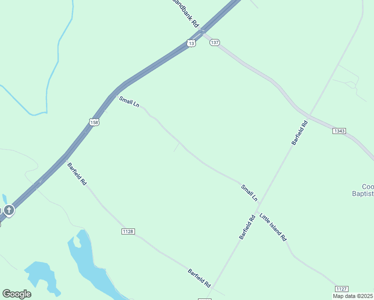 map of restaurants, bars, coffee shops, grocery stores, and more near Small Lane in Gates County