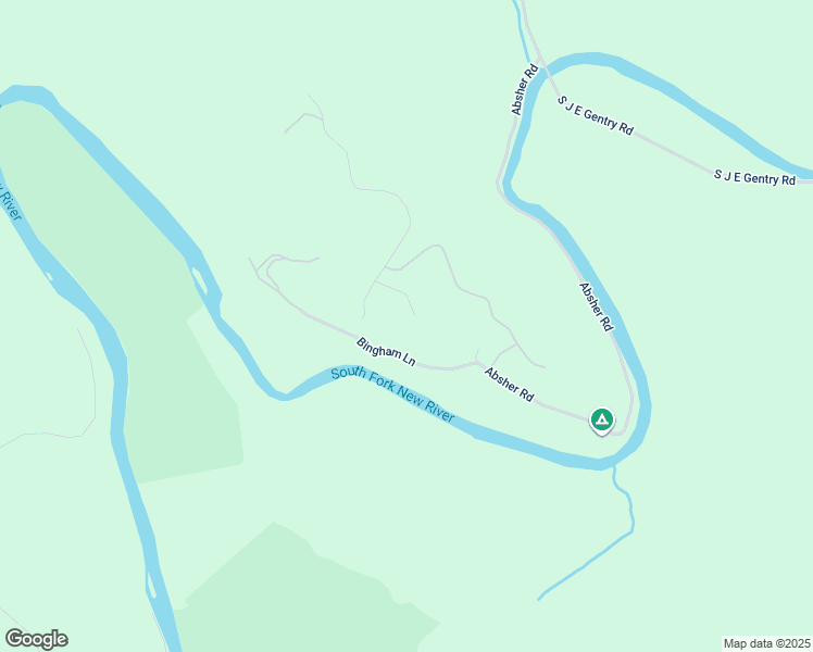 map of restaurants, bars, coffee shops, grocery stores, and more near Huntsman Court in Ashe County