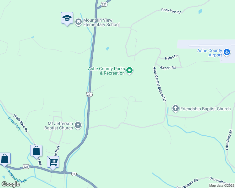 map of restaurants, bars, coffee shops, grocery stores, and more near 266 Witherspoon Heights in Jefferson