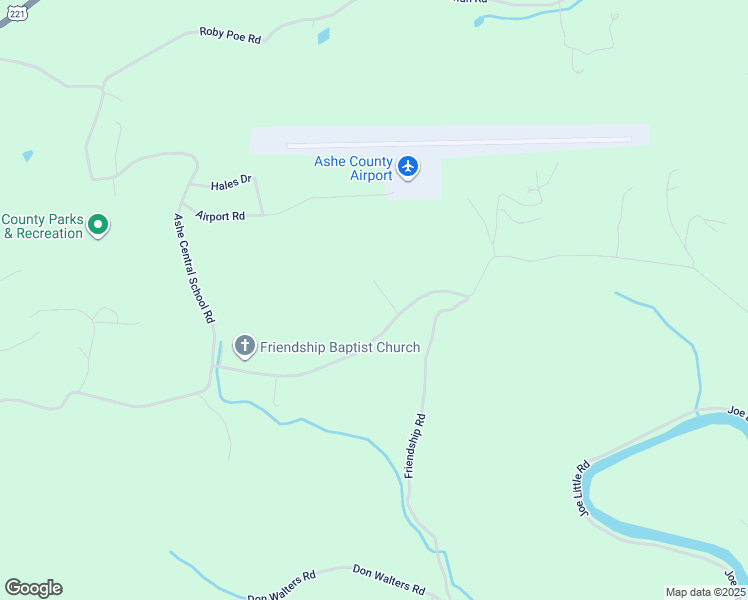map of restaurants, bars, coffee shops, grocery stores, and more near 1259 Friendship Baptist Church Road in Jefferson