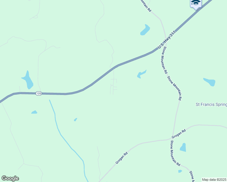 map of restaurants, bars, coffee shops, grocery stores, and more near 128 Lois Lane in Stoneville