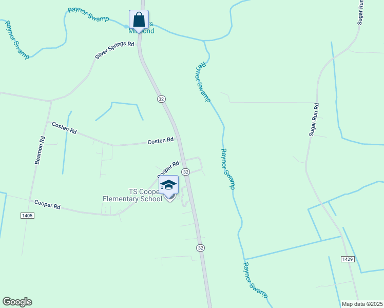 map of restaurants, bars, coffee shops, grocery stores, and more near 10 Cooper Loop Road in Sunbury