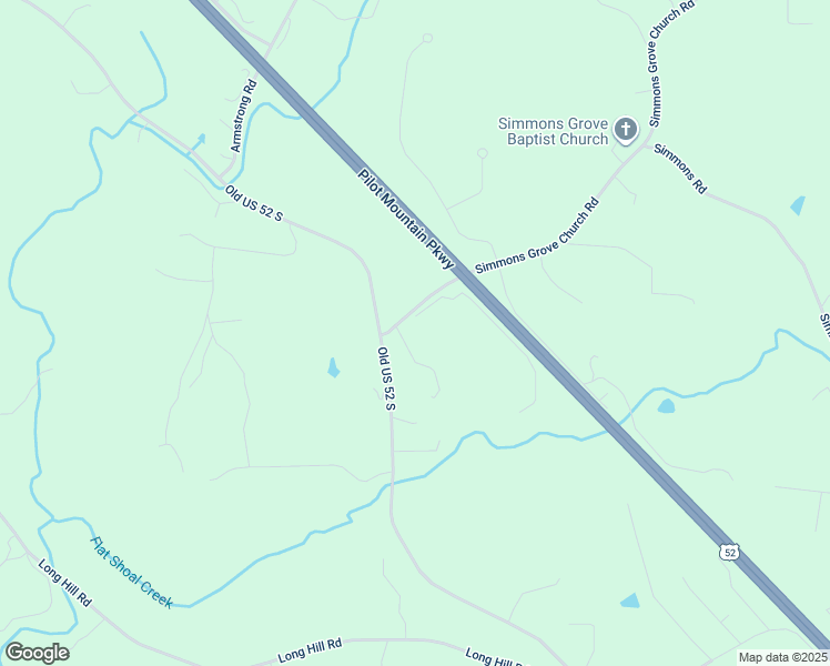 map of restaurants, bars, coffee shops, grocery stores, and more near 105 Flat Shoals Lane in Pilot Mountain