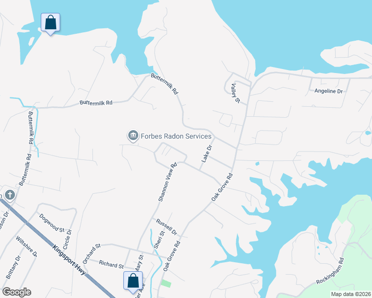map of restaurants, bars, coffee shops, grocery stores, and more near 116 Horseshoe Circle in Gray
