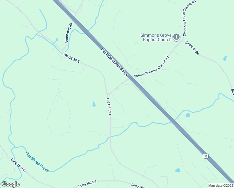 map of restaurants, bars, coffee shops, grocery stores, and more near 105 Flat Shoals Lane in Pilot Mountain