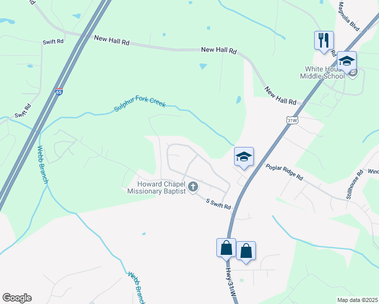 map of restaurants, bars, coffee shops, grocery stores, and more near 4084 Turner's Bend in Goodlettsville