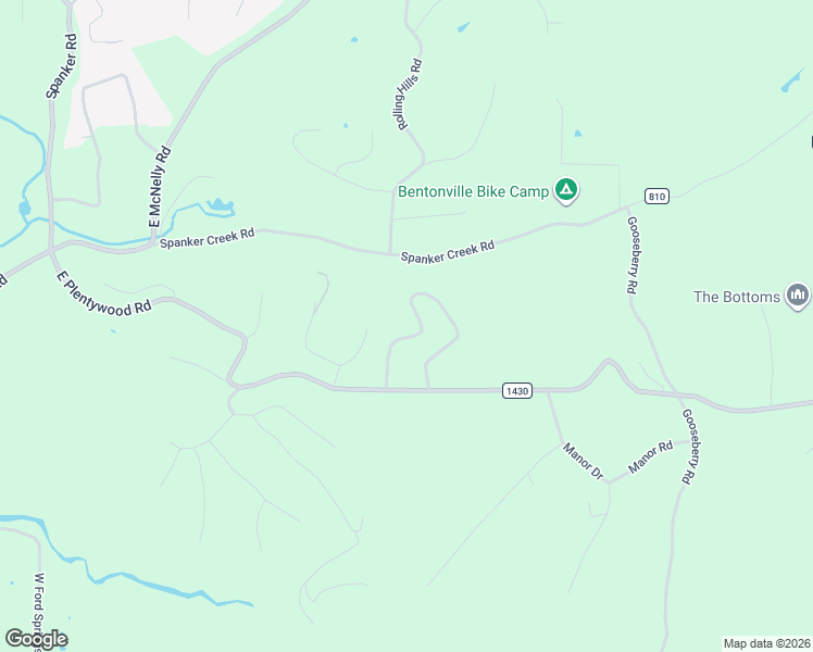 map of restaurants, bars, coffee shops, grocery stores, and more near 13535 Cardinal Circle in Bentonville