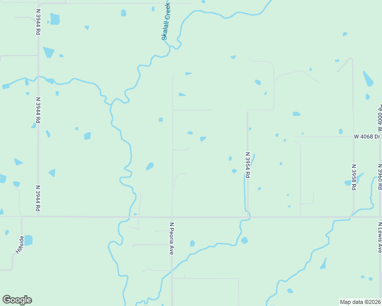 map of restaurants, bars, coffee shops, grocery stores, and more near 40682 N3950 Road in Skiatook