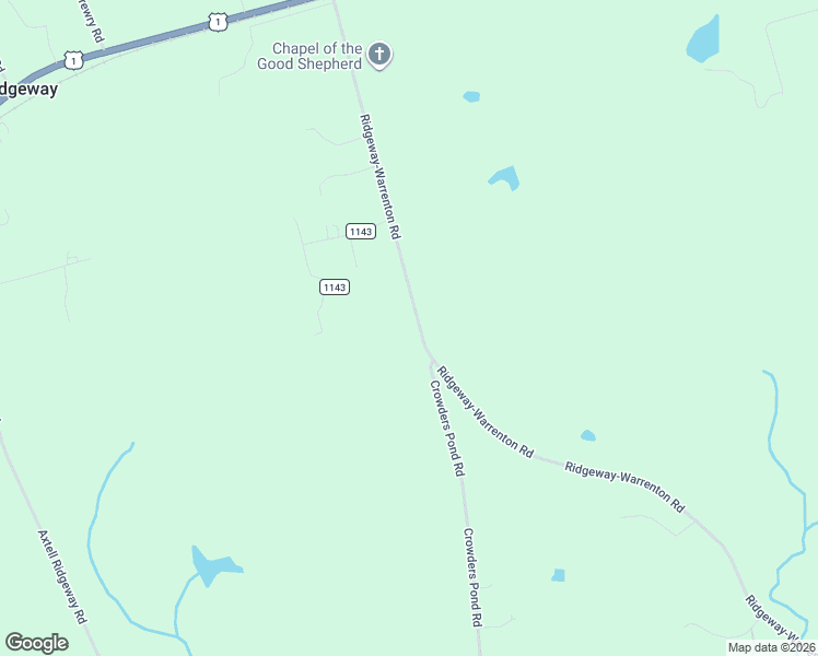 map of restaurants, bars, coffee shops, grocery stores, and more near 1059 Ridgeway-Warrenton Road in Norlina