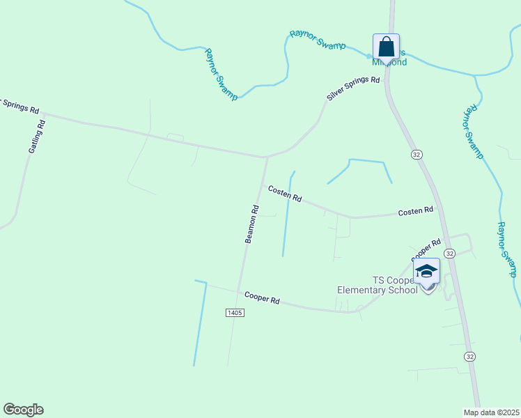 map of restaurants, bars, coffee shops, grocery stores, and more near 24 Beamon Road in Sunbury