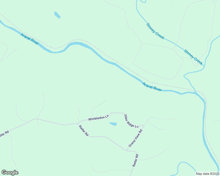 map of restaurants, bars, coffee shops, grocery stores, and more near 232 Silas Ridge Lane in Ararat