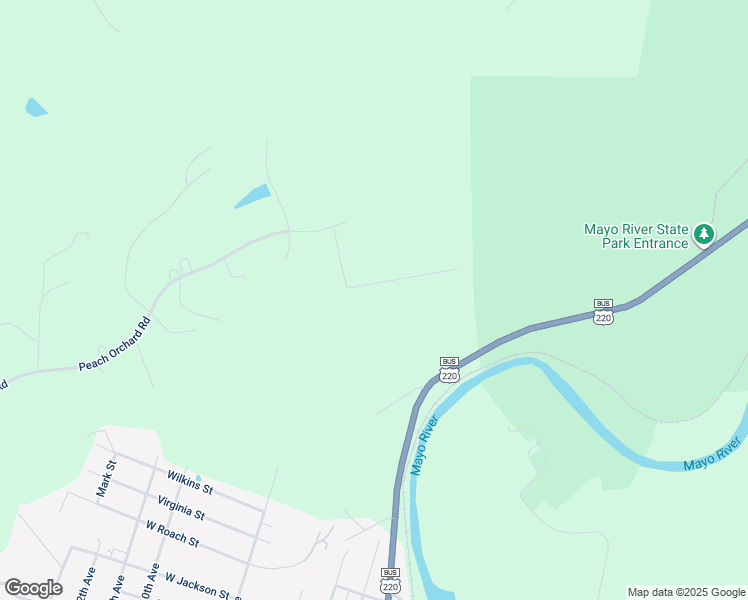 map of restaurants, bars, coffee shops, grocery stores, and more near 200 Avalon Heights Trail in Mayodan