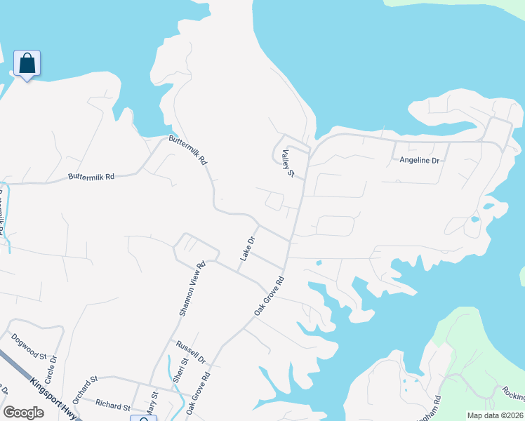 map of restaurants, bars, coffee shops, grocery stores, and more near 125 Salem Drive in Gray