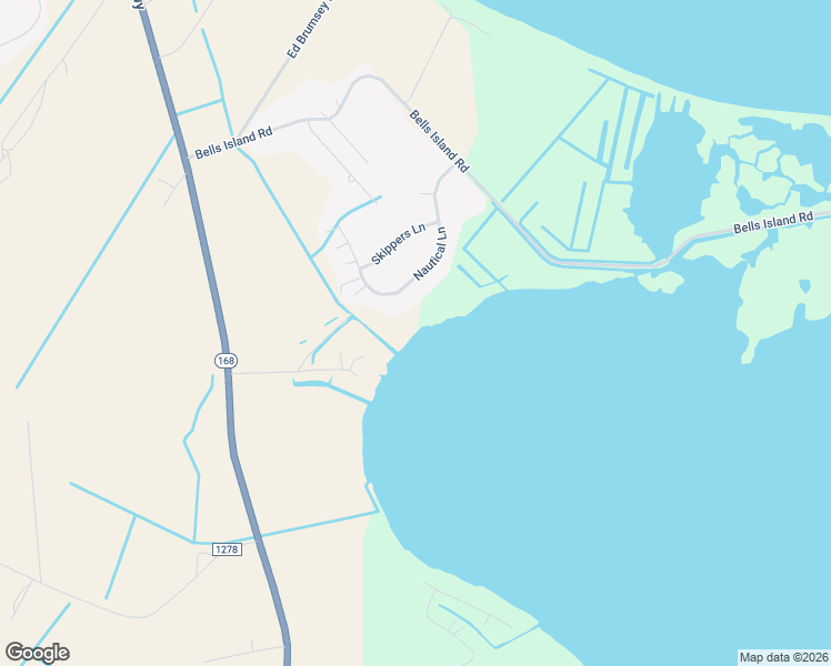 map of restaurants, bars, coffee shops, grocery stores, and more near 129 Nautical Lane in Currituck