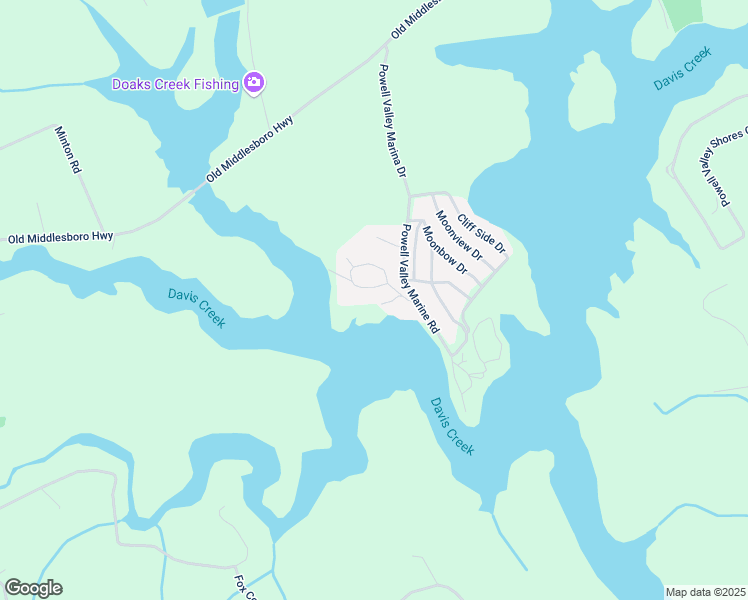 map of restaurants, bars, coffee shops, grocery stores, and more near 132 Martin Lane in LaFollette