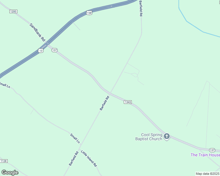 map of restaurants, bars, coffee shops, grocery stores, and more near 157 Barfield Road in Eure