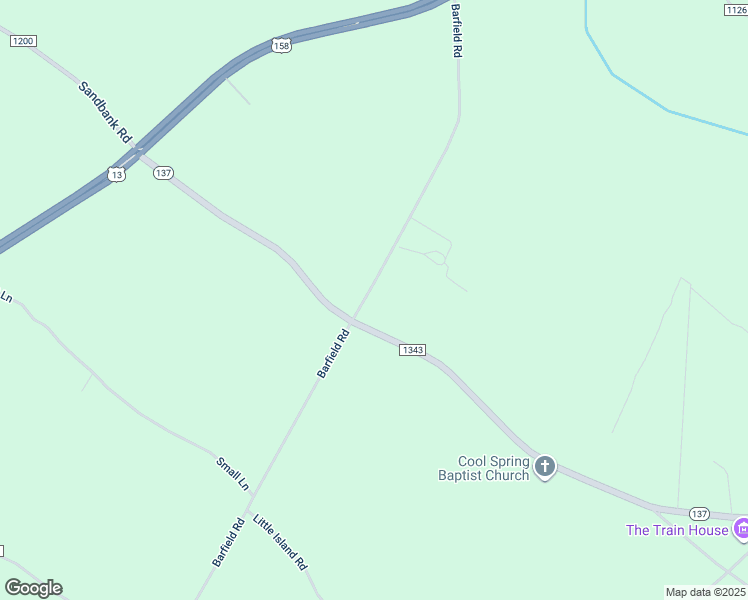 map of restaurants, bars, coffee shops, grocery stores, and more near 156 Barfield Road in Eure