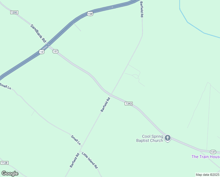 map of restaurants, bars, coffee shops, grocery stores, and more near 157 Barfield Road in Eure
