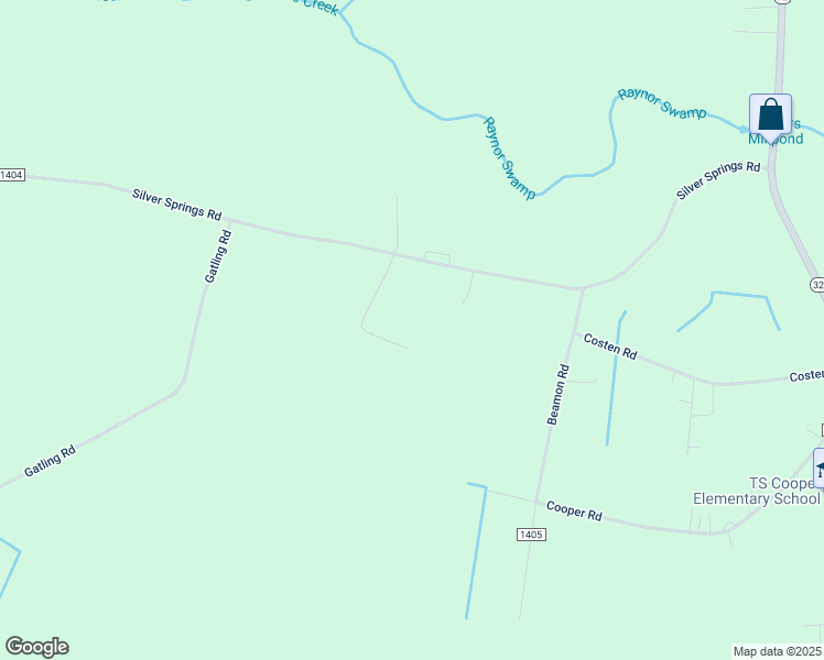 map of restaurants, bars, coffee shops, grocery stores, and more near 180 Silver Springs Road in Sunbury