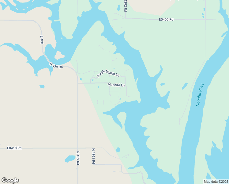 map of restaurants, bars, coffee shops, grocery stores, and more near 107 Eagle Lane in Adair