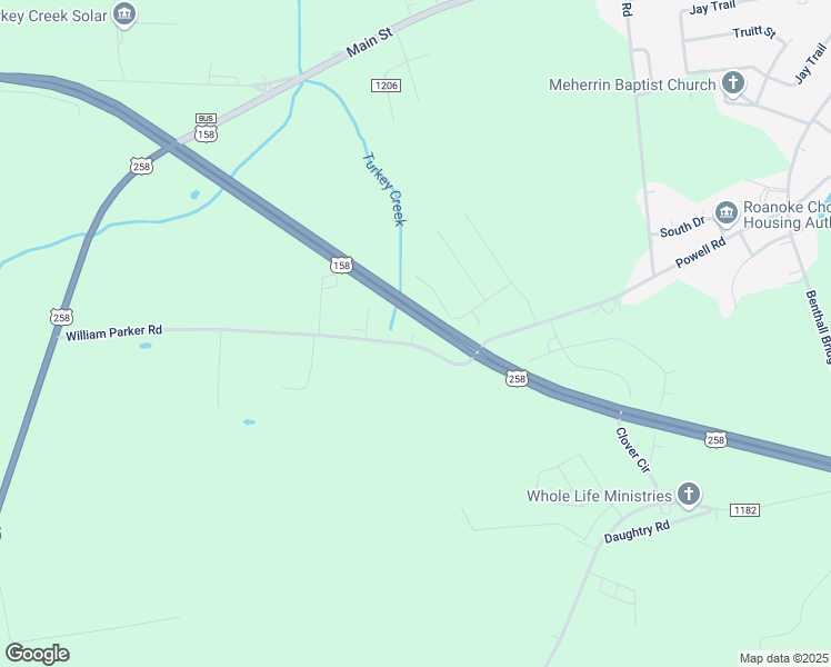 map of restaurants, bars, coffee shops, grocery stores, and more near U.S. 258 in Murfreesboro