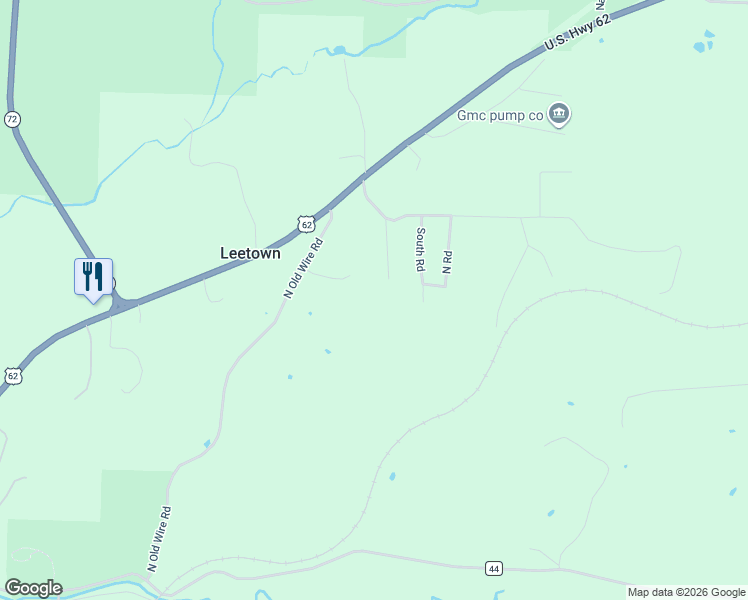 map of restaurants, bars, coffee shops, grocery stores, and more near 13867 South Ridge Road in Garfield