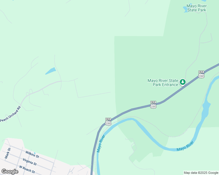 map of restaurants, bars, coffee shops, grocery stores, and more near 319 Avalon Heights Trail in Mayodan