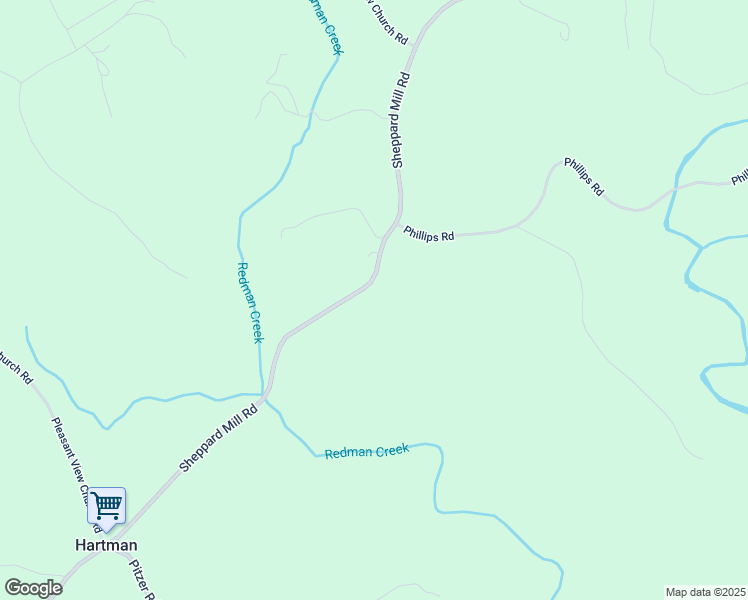 map of restaurants, bars, coffee shops, grocery stores, and more near 2570 Sheppard Mill Road in Sandy Ridge