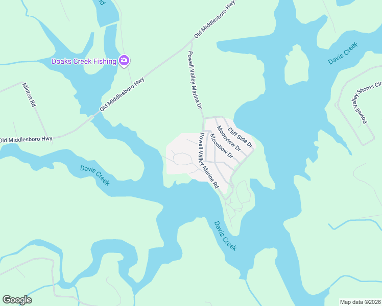 map of restaurants, bars, coffee shops, grocery stores, and more near 162 Bow Point Road in LaFollette