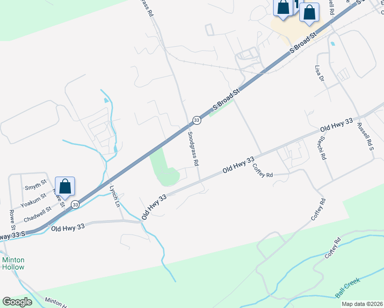 map of restaurants, bars, coffee shops, grocery stores, and more near 205 Snodgrass Road in New Tazewell