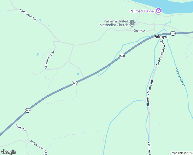 map of restaurants, bars, coffee shops, grocery stores, and more near in Palmyra