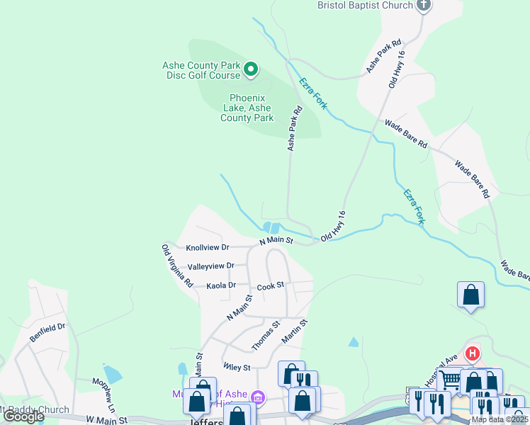 map of restaurants, bars, coffee shops, grocery stores, and more near 168 Lyalls Lane in Jefferson