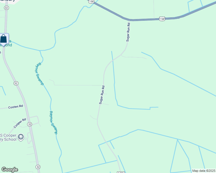 map of restaurants, bars, coffee shops, grocery stores, and more near 121 Sugar Run Road in Sunbury