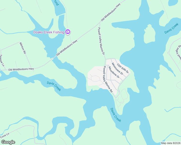 map of restaurants, bars, coffee shops, grocery stores, and more near 194 Bow Point Road in LaFollette