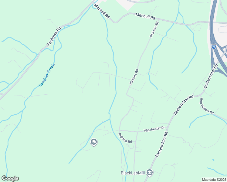 map of restaurants, bars, coffee shops, grocery stores, and more near 309 Millington Court in Kingsport