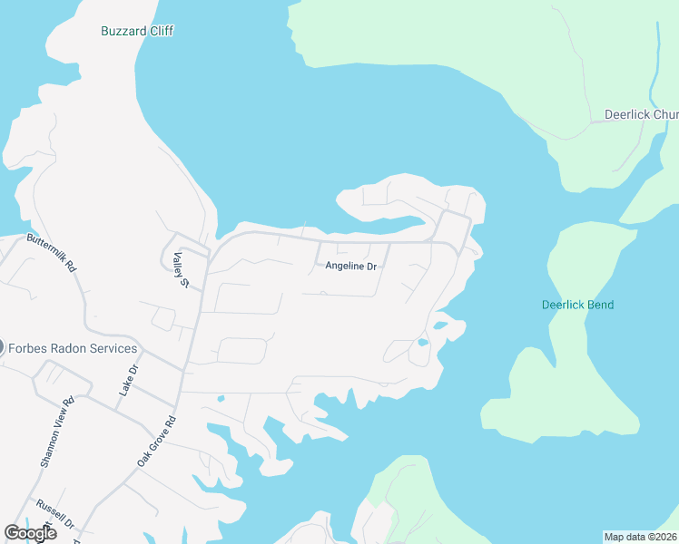 map of restaurants, bars, coffee shops, grocery stores, and more near Angeline Drive in Johnson City